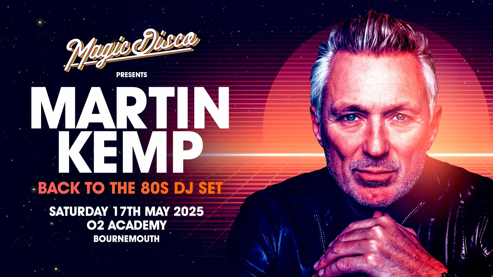 Martin Kemp Live DJ set – Back to the 80’s – Bournemouth