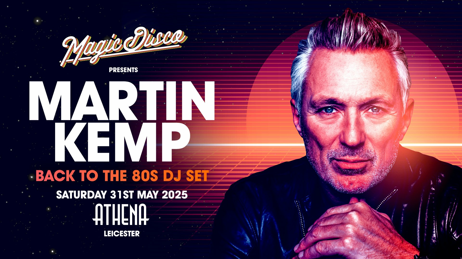 Martin Kemp Live DJ set – Back to the 80’s – Leicester