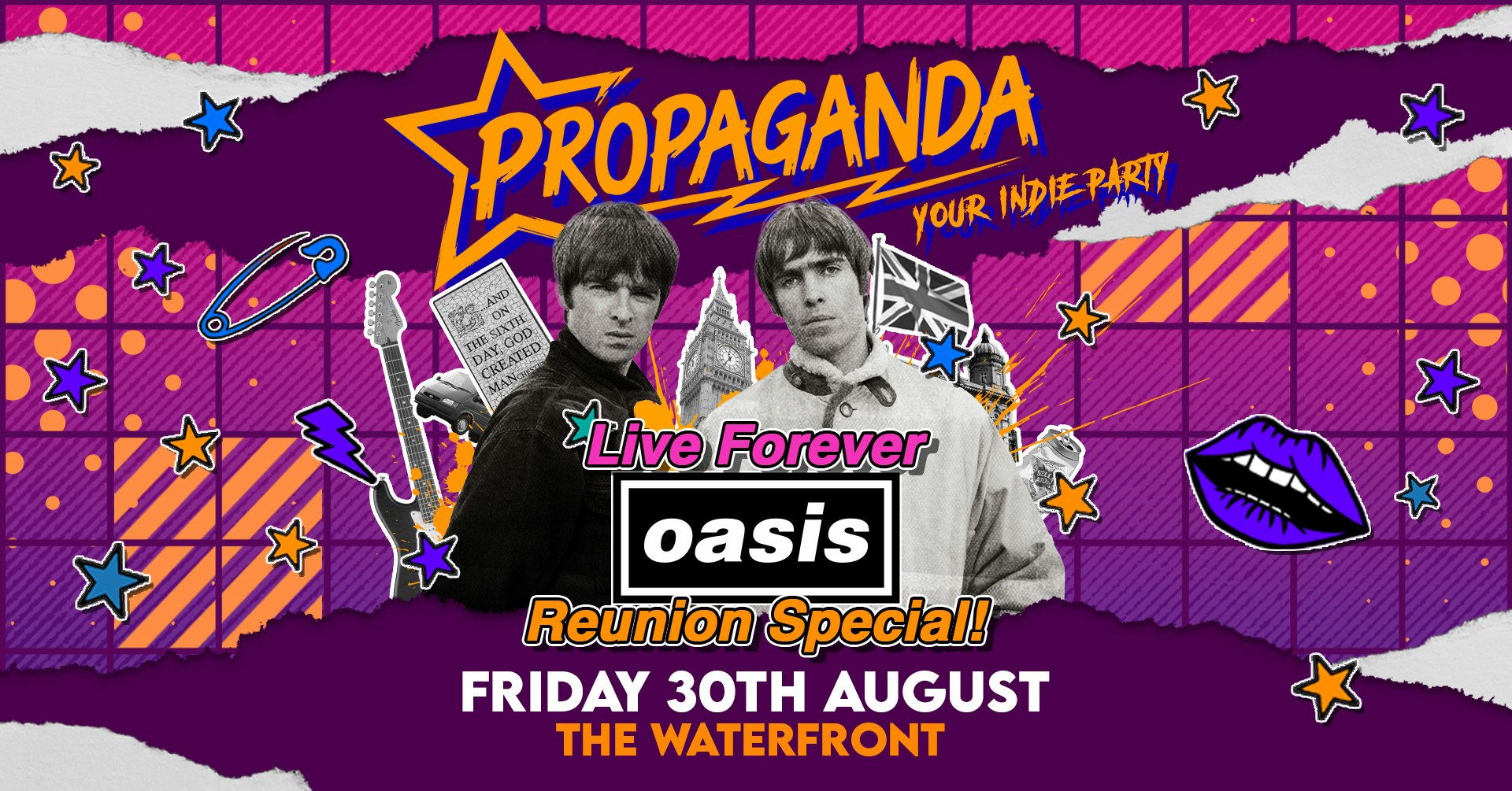 TONIGHT Propaganda Norwich – Live Forever – Oasis Reunion Special at The Waterfront