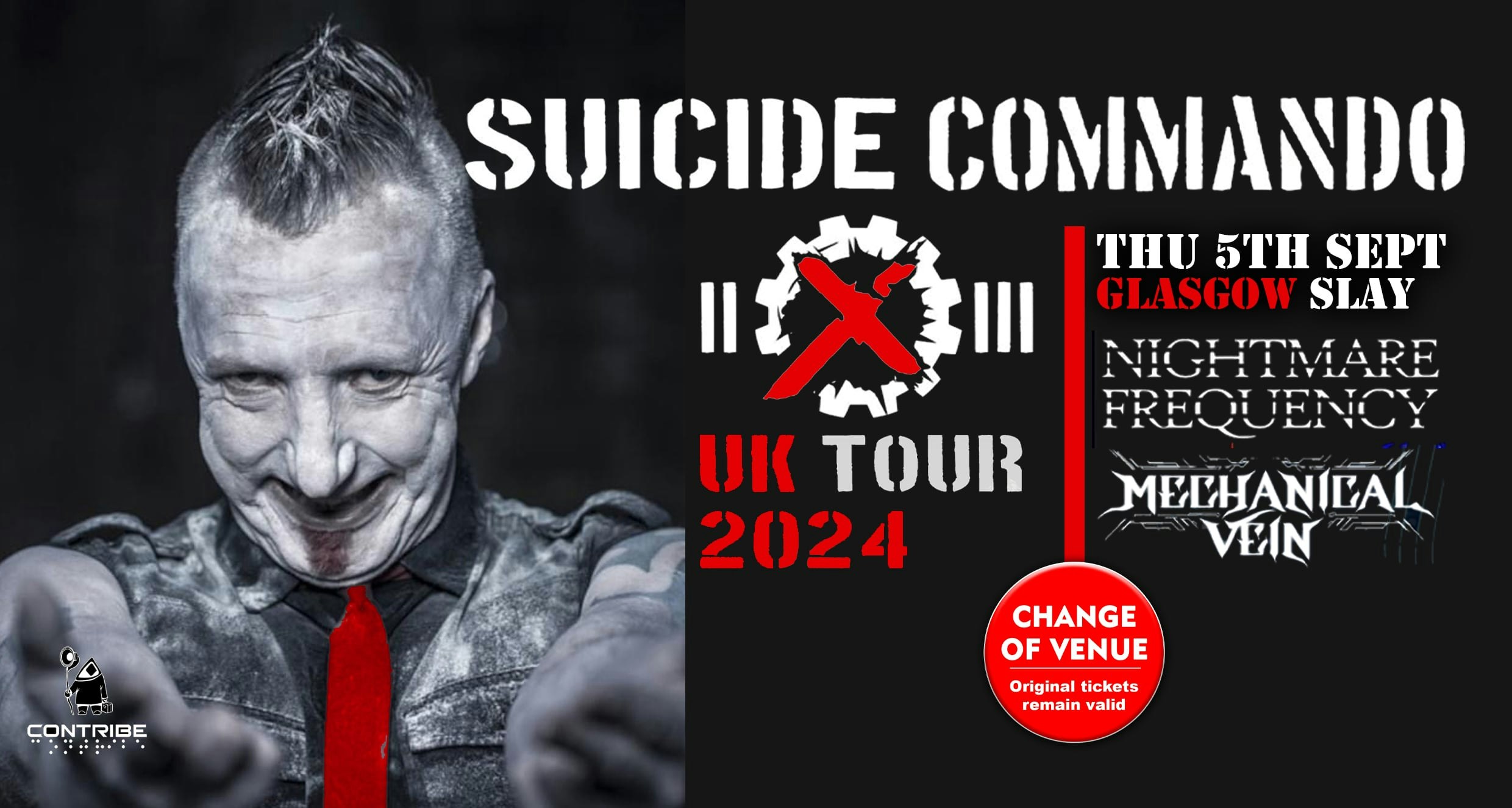 SUICIDE COMMANDO Glasgow Venue Change!!!