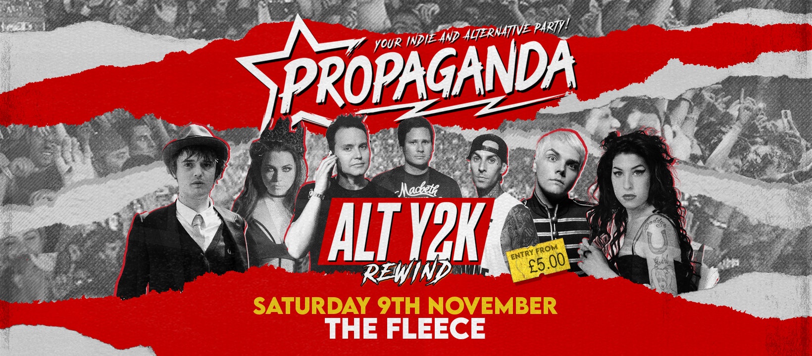 Propaganda Bristol  Alt Y2K Rewind – Your Indie & Alternative Party!