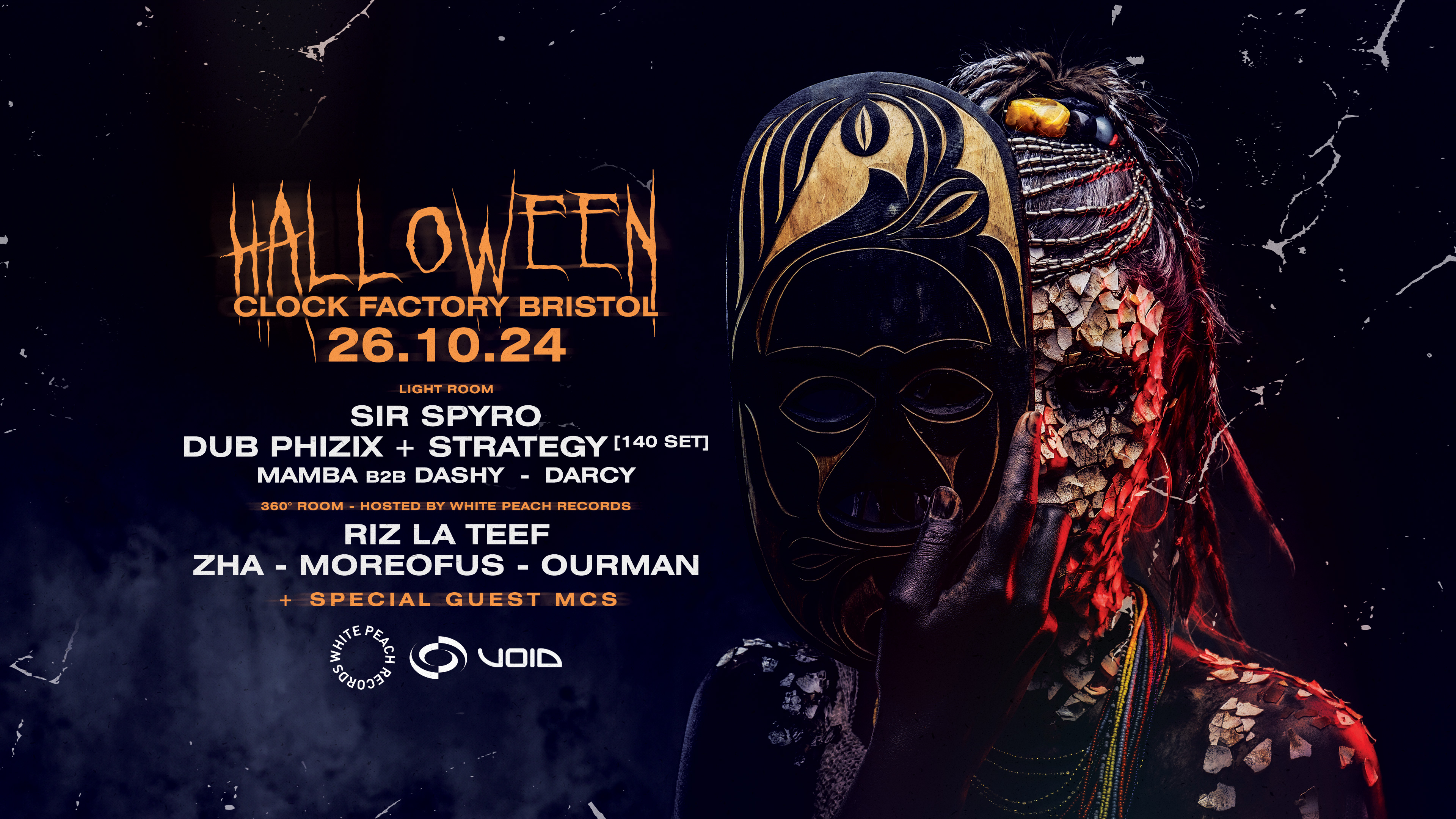 Clock Factory Halloween Ft. Sir Spyro, Dub Phizix + Strategy, Riz La ...