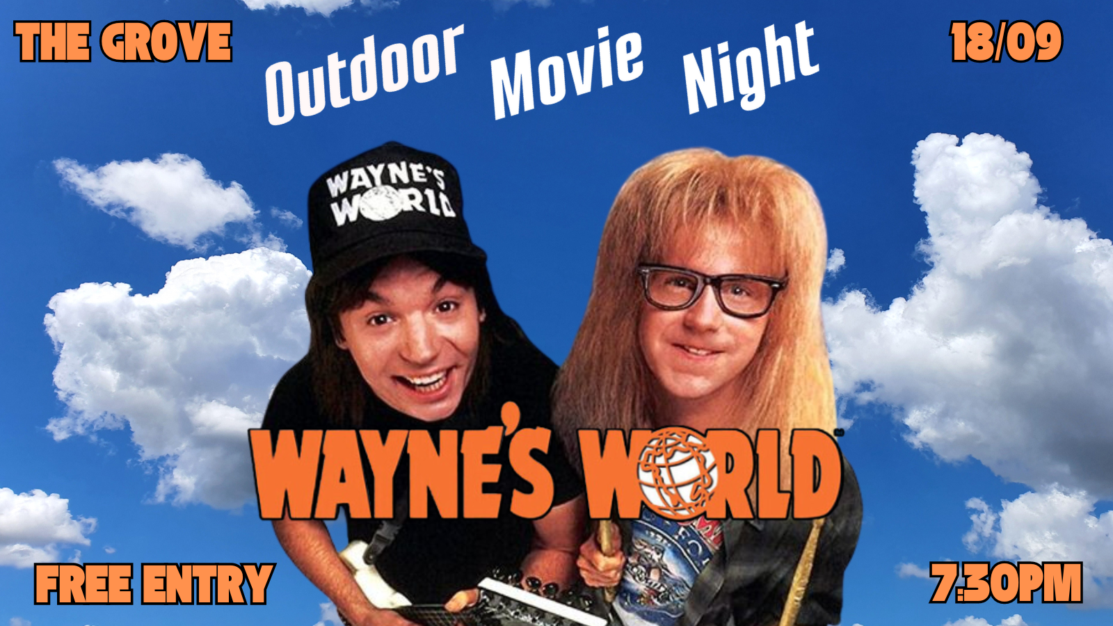 OUTDOOR MOVIE NIGHT | WAYNE’S WORLD