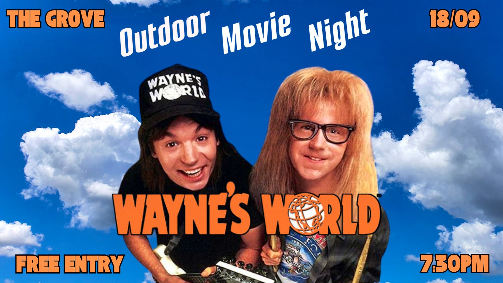 OUTDOOR MOVIE NIGHT | WAYNE’S WORLD
