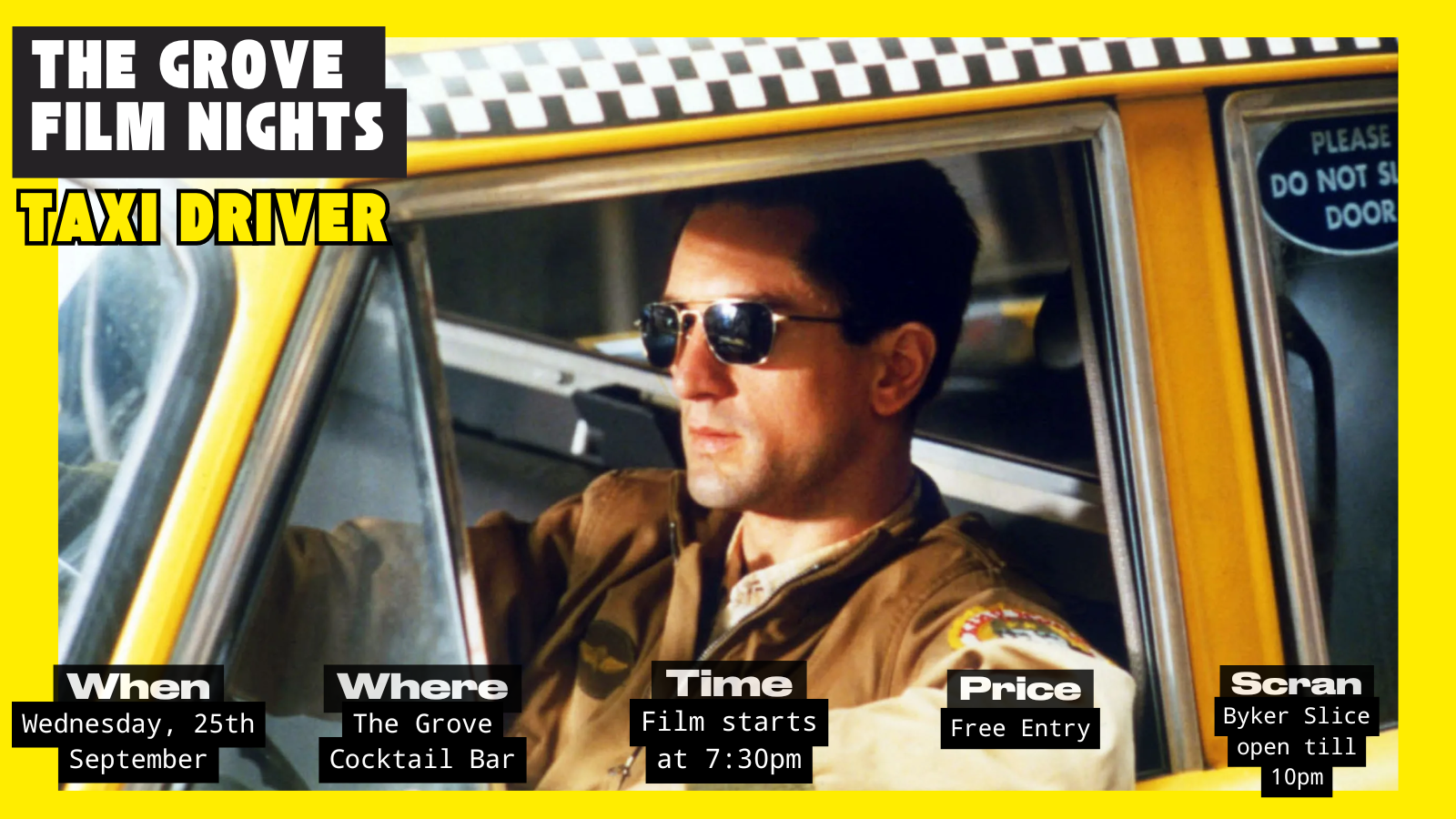 ‘TAXI DRIVER’ – FREE FILM NIGHTS
