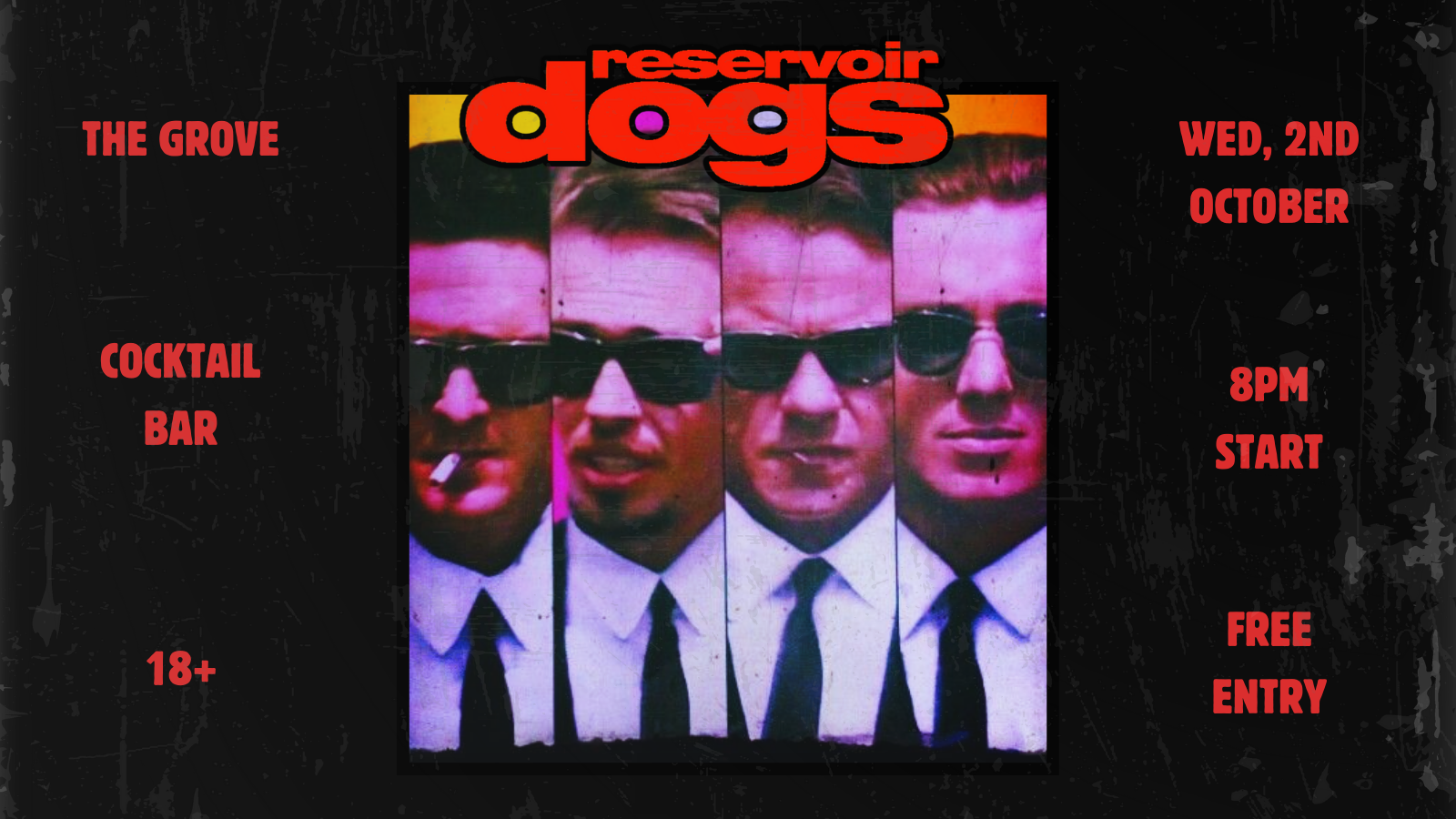 ‘RESERVOIR DOGS’ – Free Film Nights