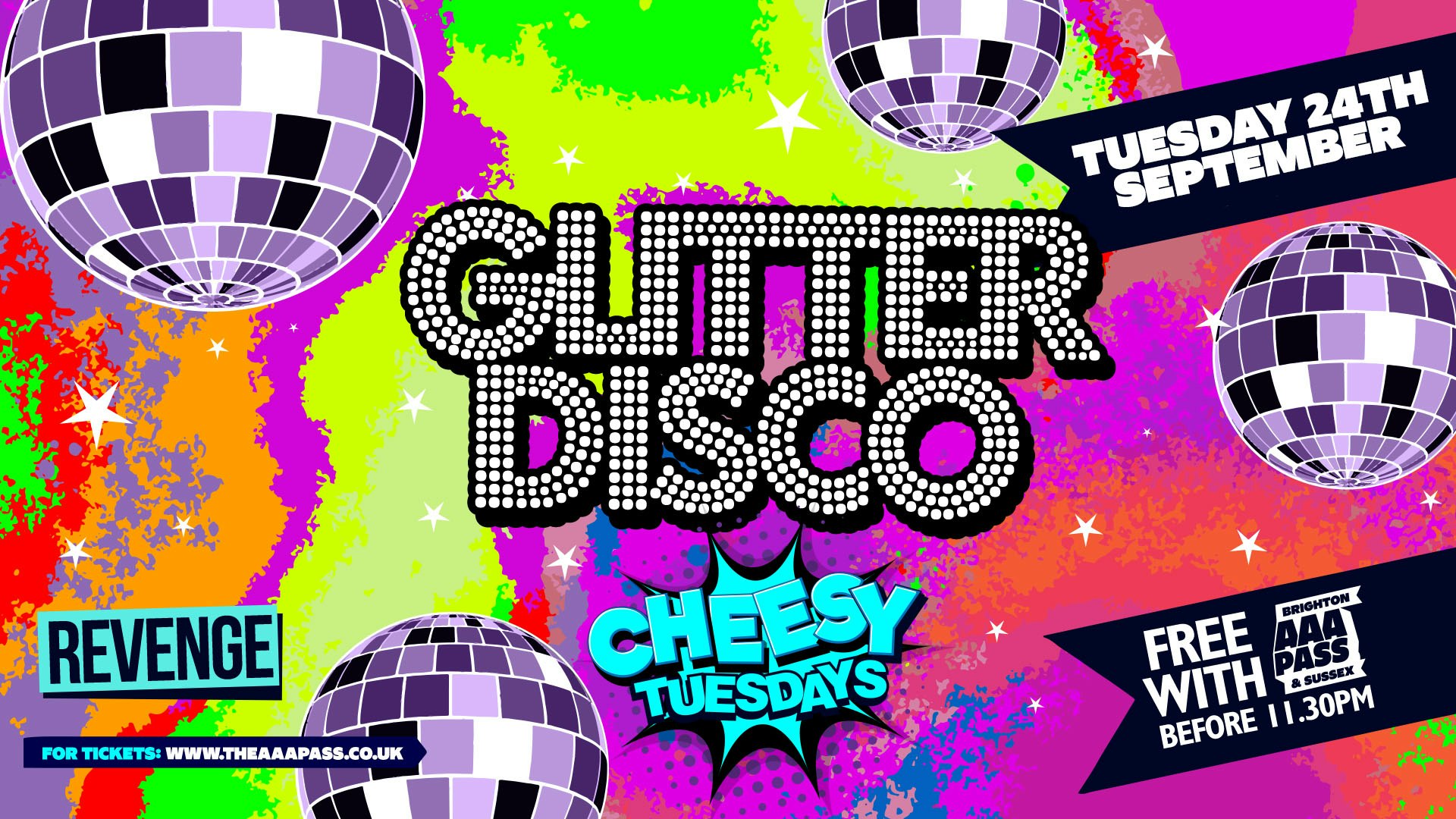 Cheesy Tuesdays | Glitter Disco | Revenge