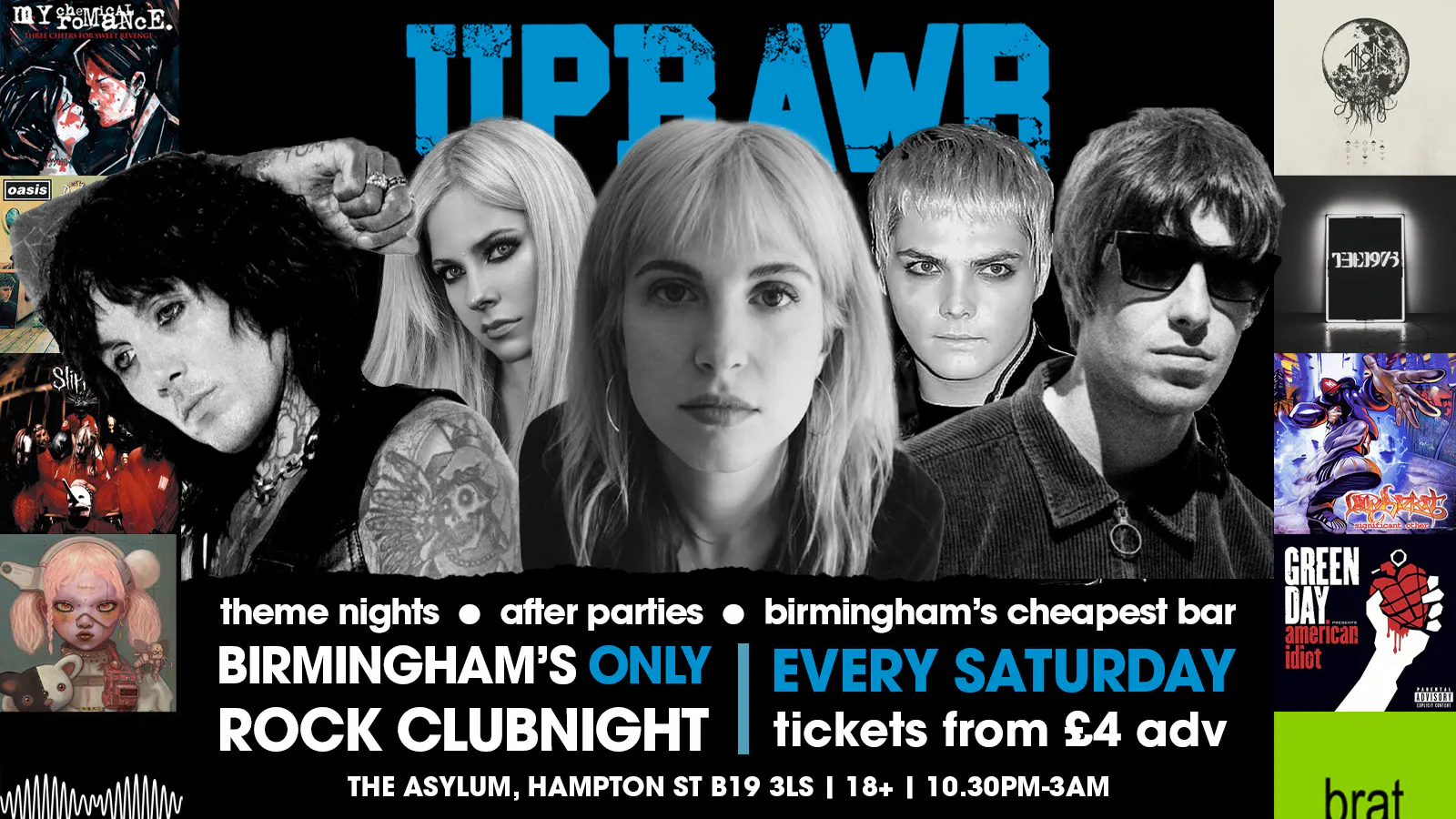 UPRAWR: UPRAWR: Rock, Emo, Pop Punk, Indie & Nu Metal Clubnight! at ...