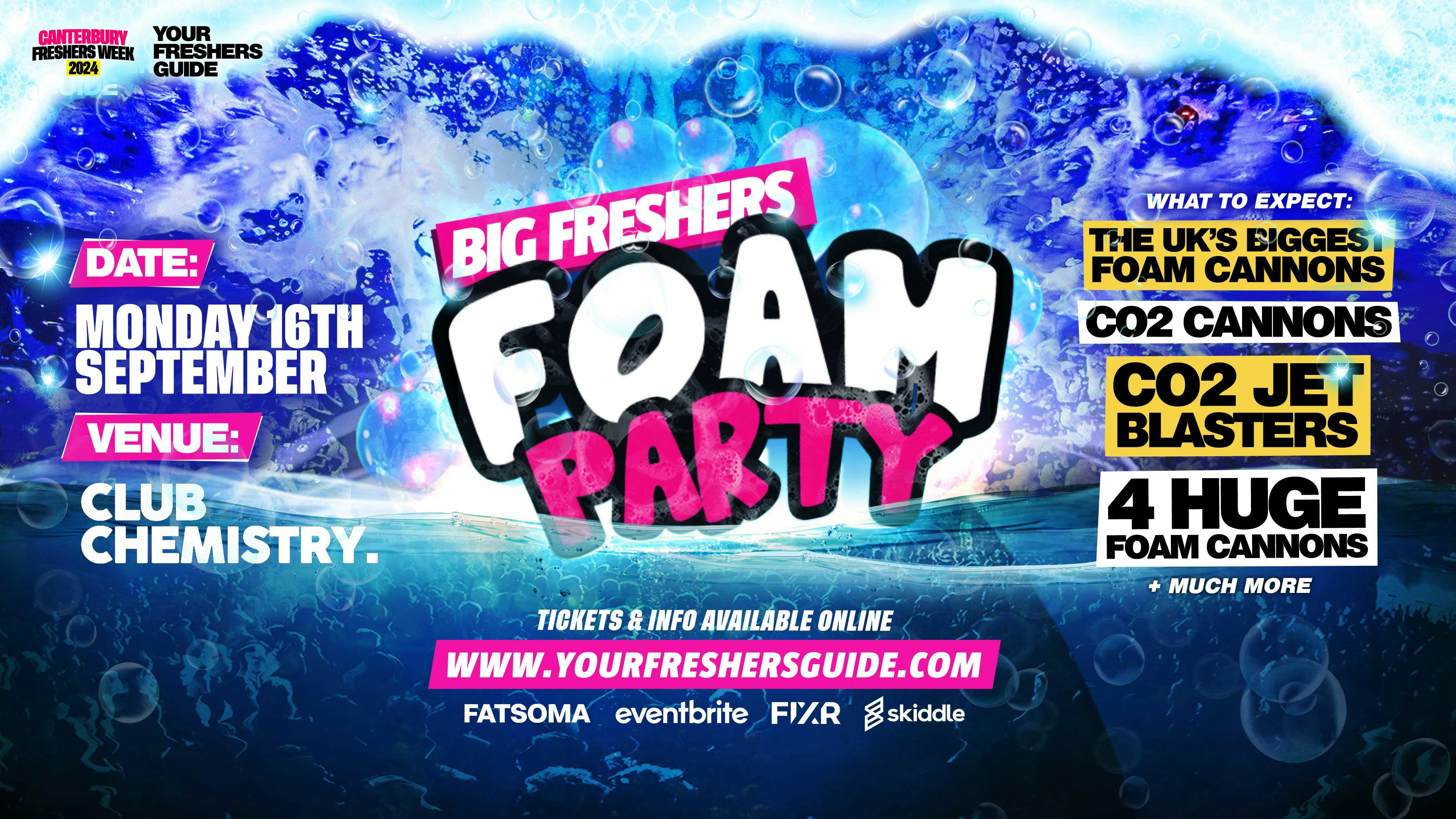 Big Freshers Foam Party | Canterbury Freshers 2024