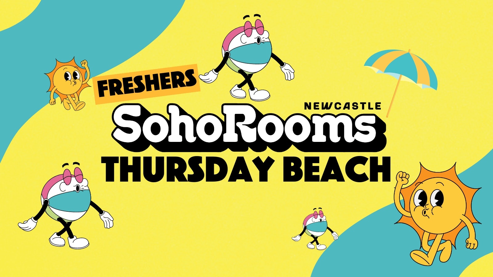 Soho Thursday Freshers Beach Party | Soho Rooms Newcastle | First 100 Free Tickets