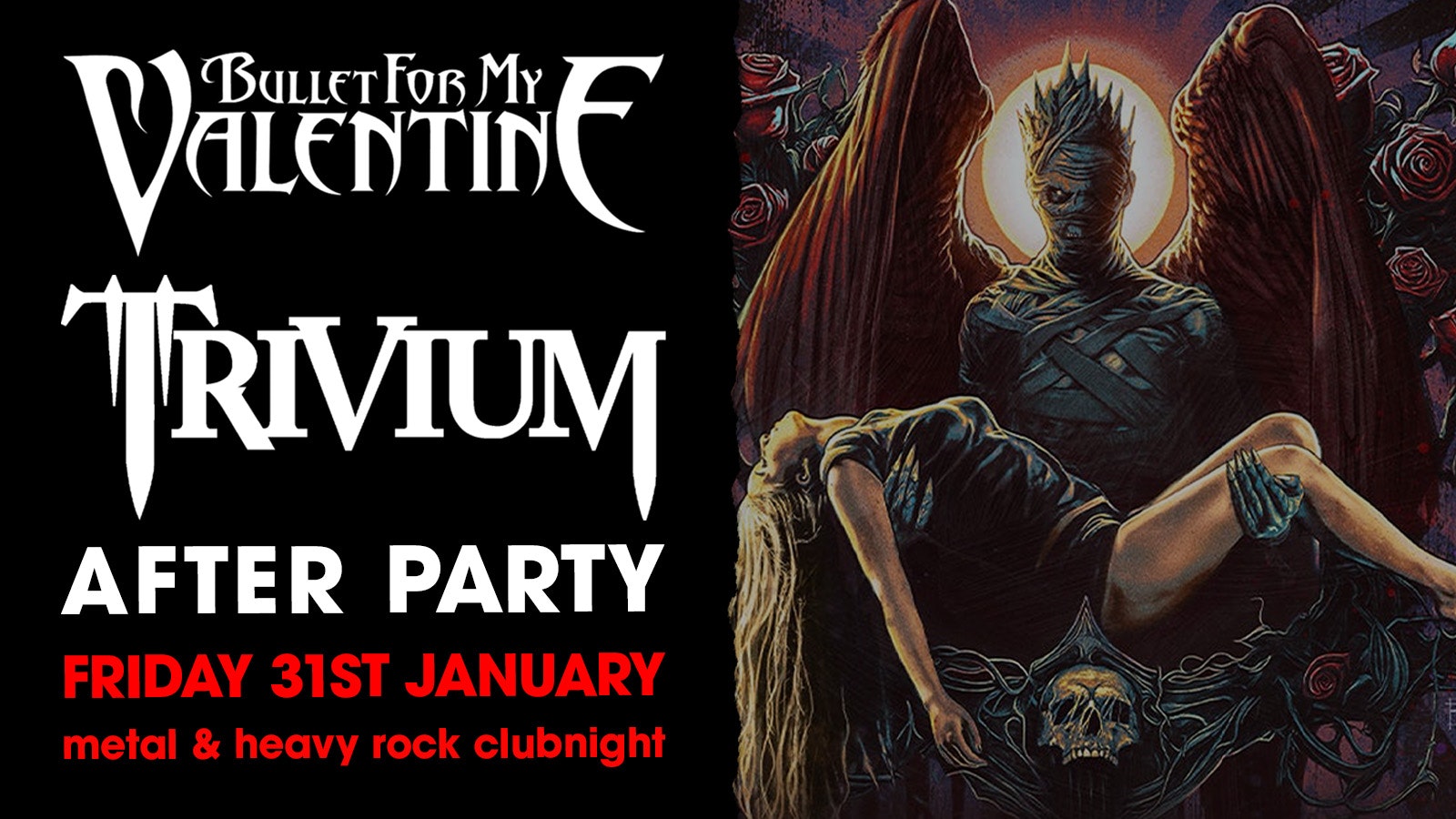 Bullet for My Valentine and Trivium Birmingham After Party: Metal, Rock & Emo Clubnight!