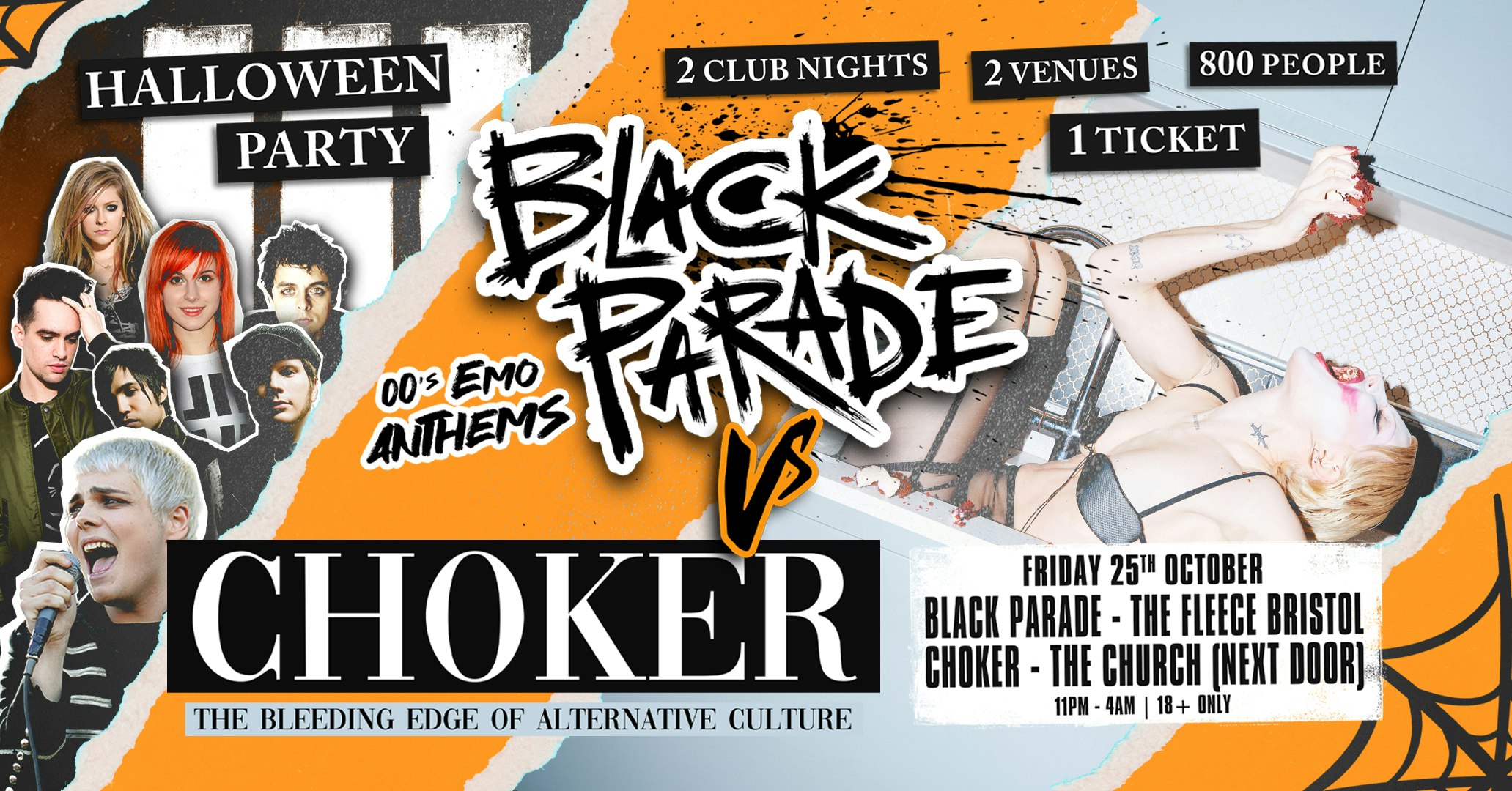 BLACK PARADE VS CHOKER – Halloween Party