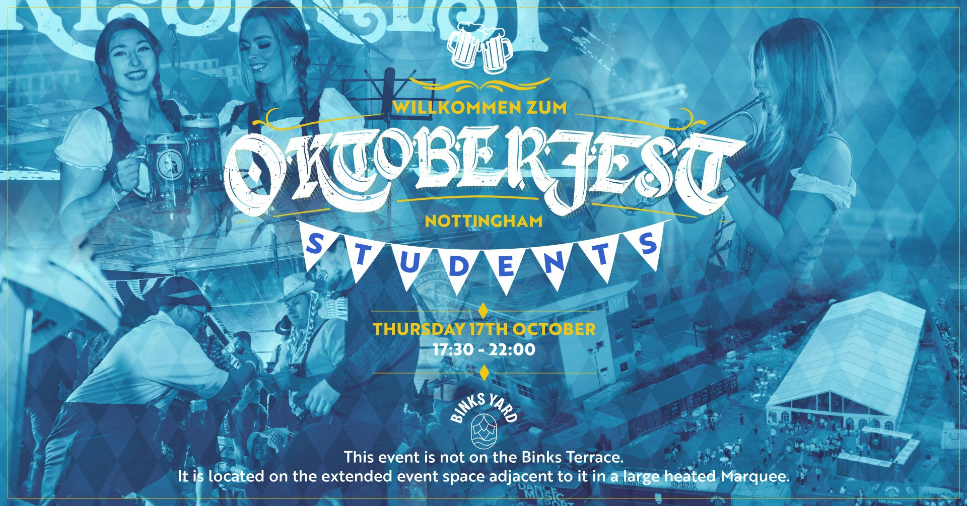 Student Oktoberfest Nottingham 17th Oct at Binks Yard