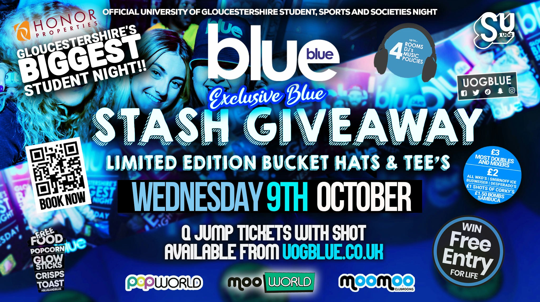 Blue and Blue BLUE AND BLUE MERCHANDISE GIVEAWAY! 🙋🙋🏾‍♀️🙋‍♂️ Gloucestershire’s Biggest Student Night