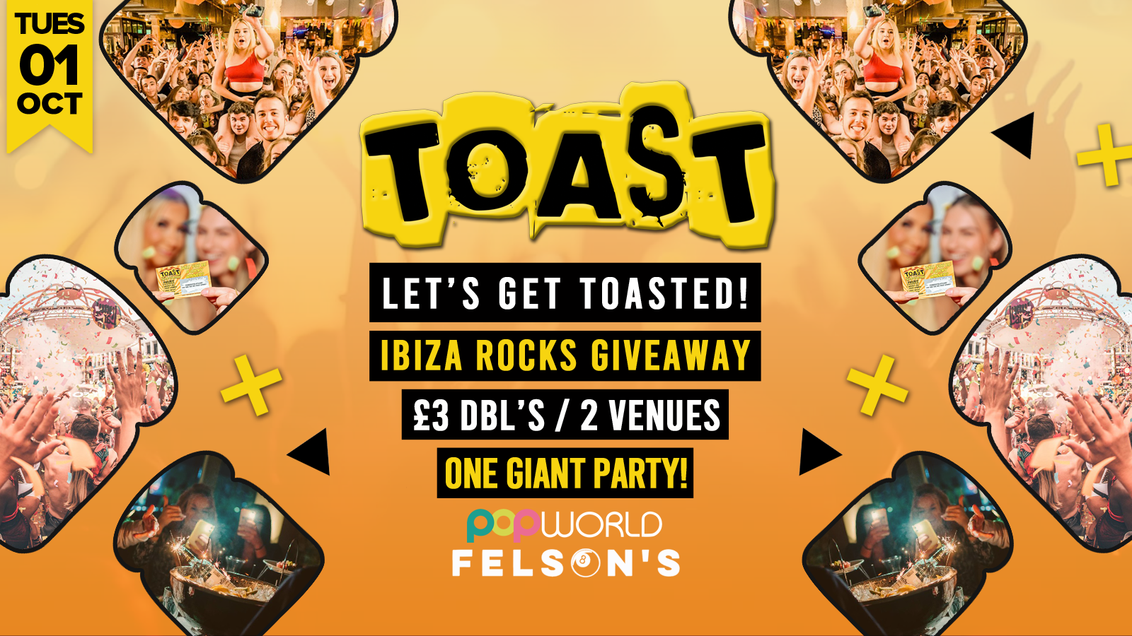 Toast • Ibiza Rocks Giveaway • Popworld & Felsons