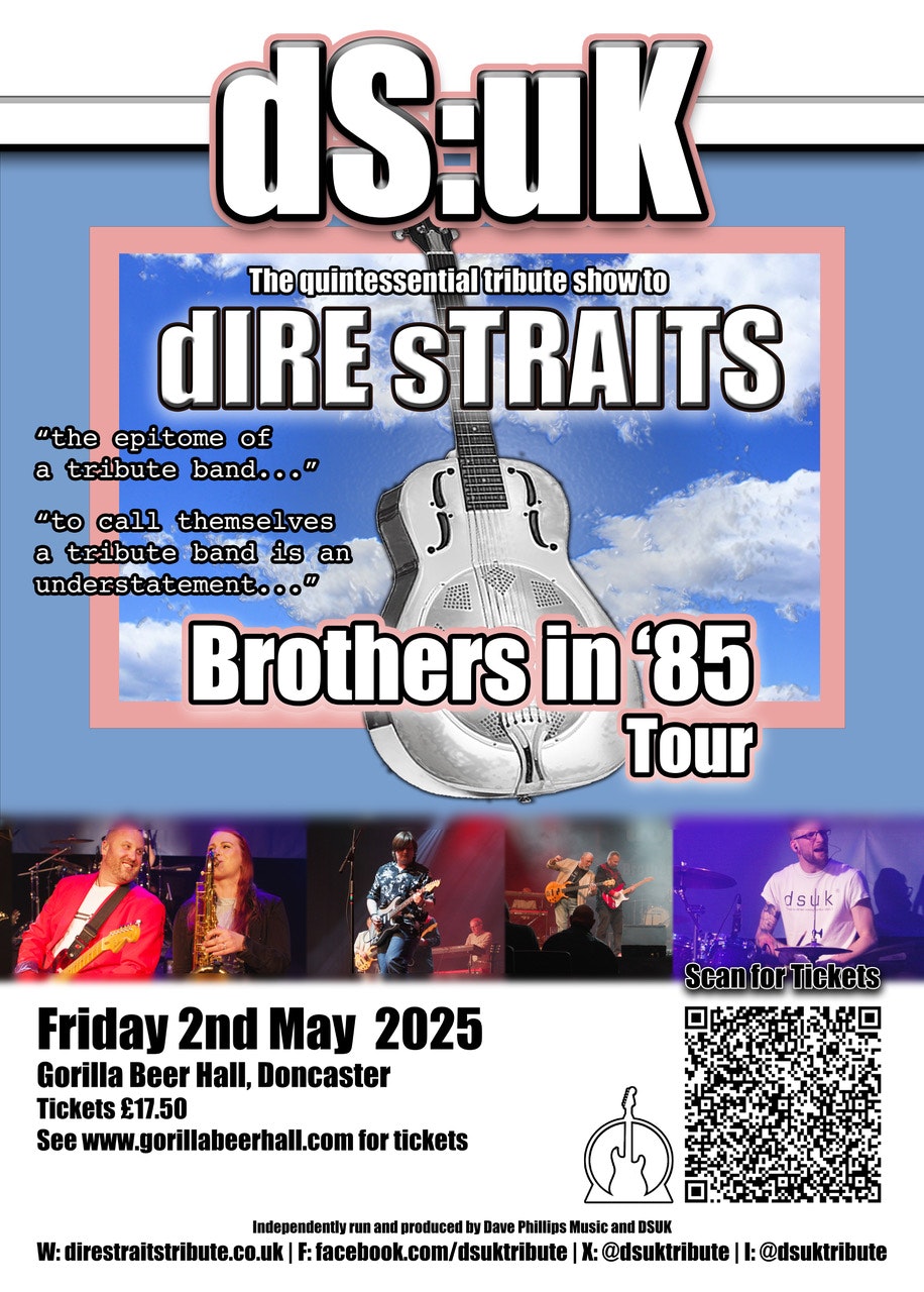 DS:UK In Tribute To Dire Straits Brothers In 85 Tour