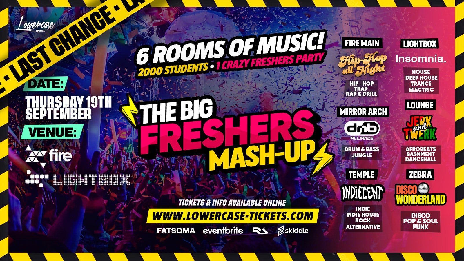 THE BIG LONDON FRESHERS MASHUP – FULL VENUE TAKEOVER WITH 6 HUGE BRANDS + 2000 STUDENTS! THE ULTIMATE FRESHERS EXPERIENCE – LONDON FRESHERS WEEK 2024