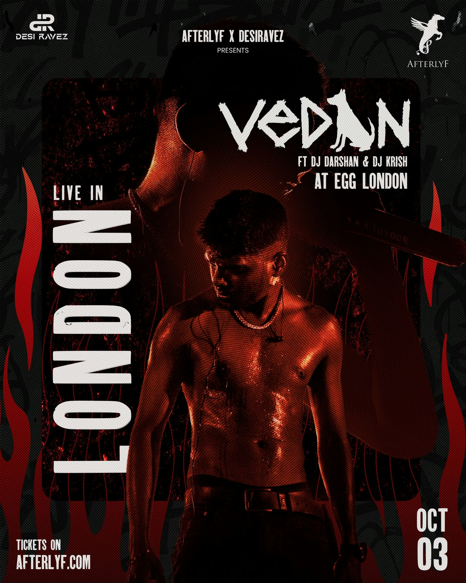 Vedan Performing  Live – Thursday 3rd October @EGG LDN