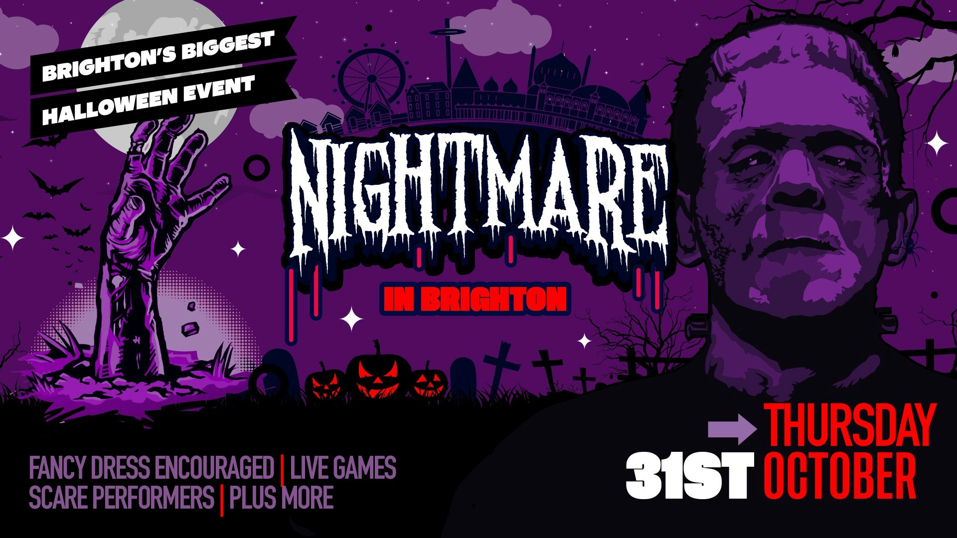 Nightmare in Brighton 2024 | Brighton’s Biggest Annual Halloween Event