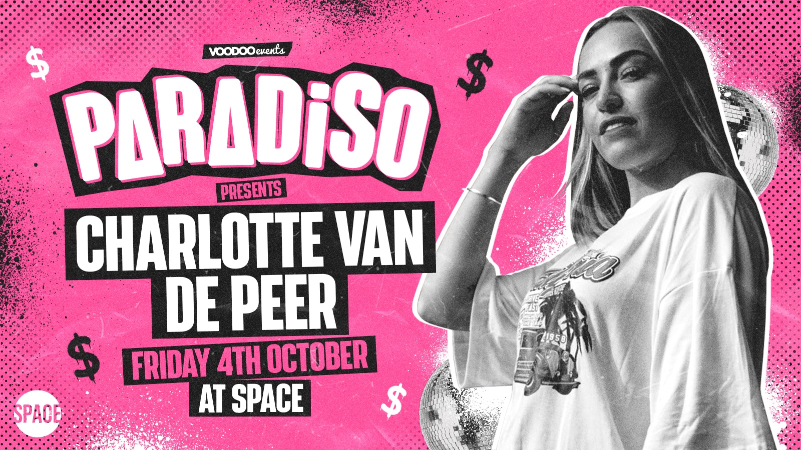 Paradiso Fridays CHARLOTTE VAN DE PEER at Space Leeds – 4th October