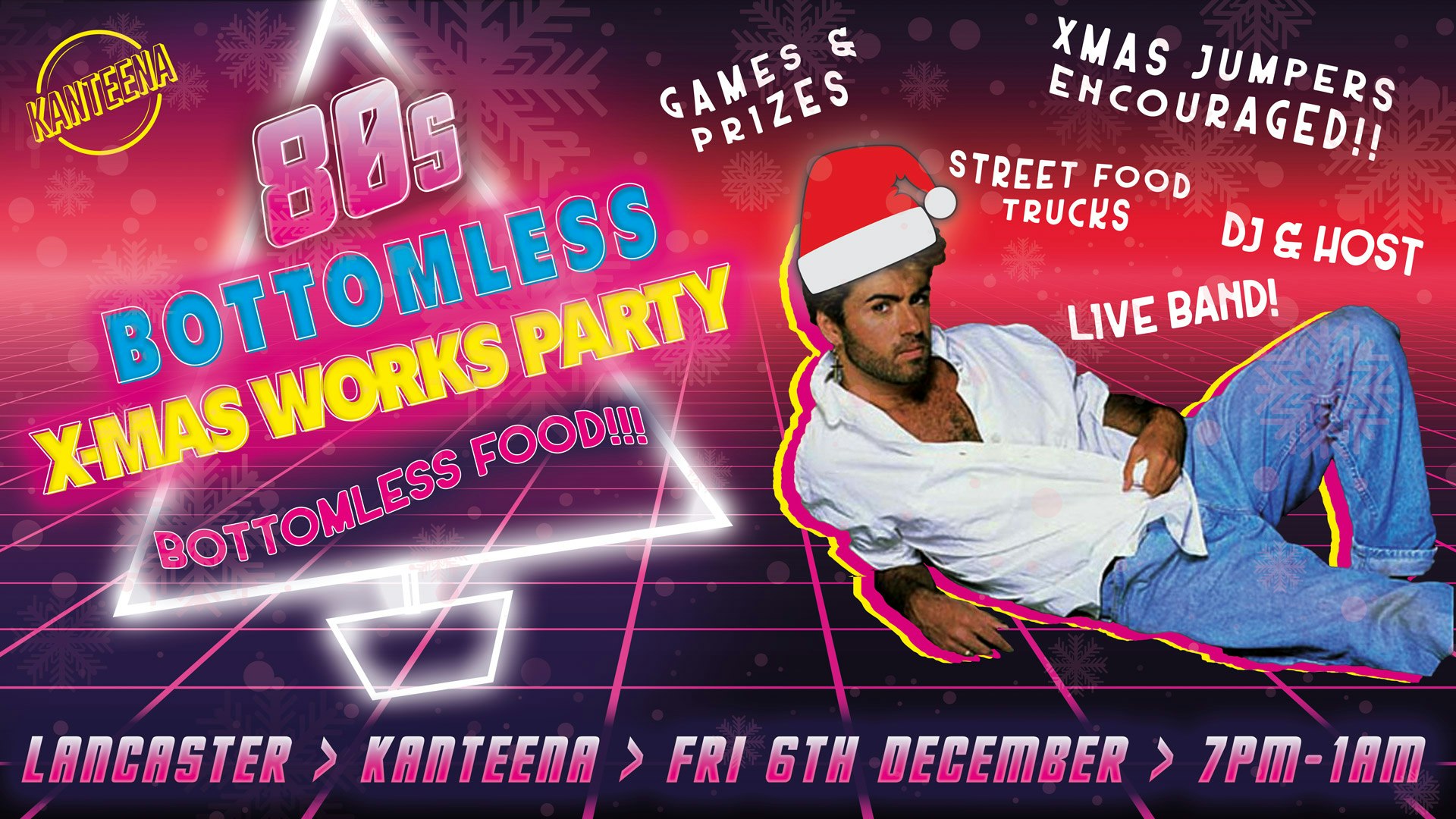 The Ultimate 80’s Bottomless Xmas Works Party Night Out