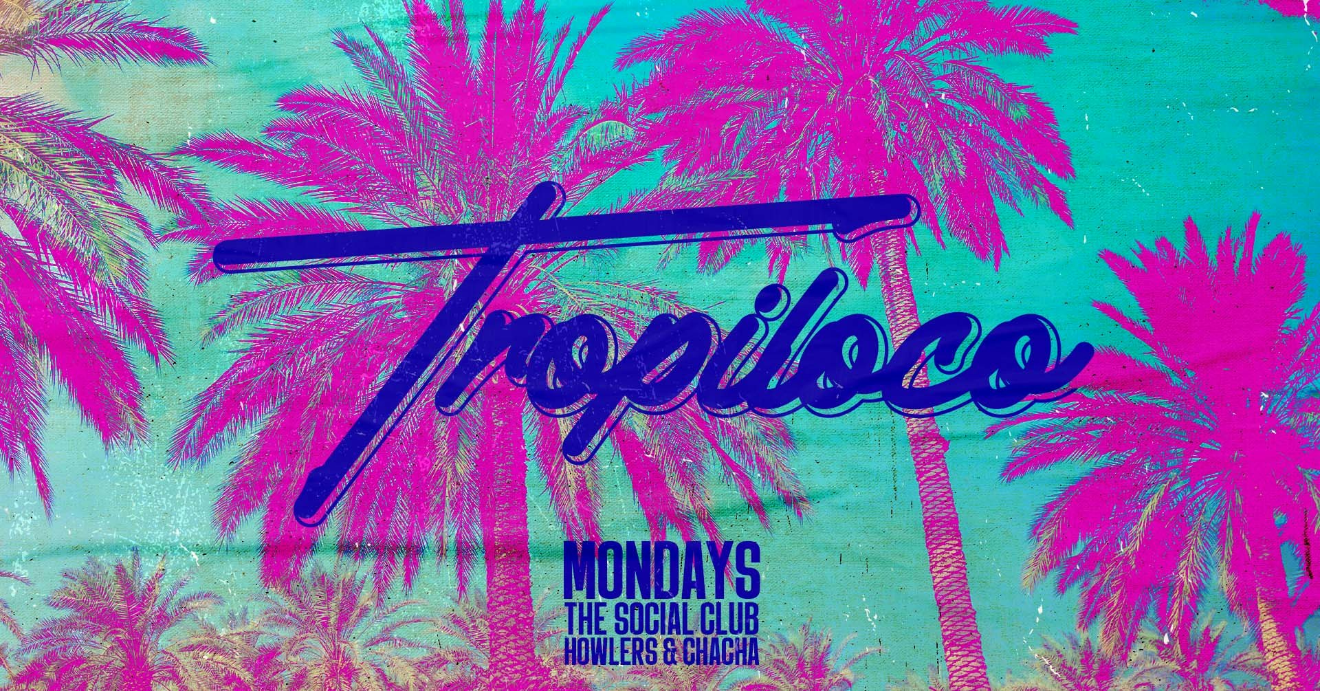 🪩🌴 TROPILOCO MONDAYS 🌴🪩 SELL OUT #7! VERY LIMITED LATE ENTRY TICKETS NOW ON // 6 ROOMS OF MUSIC // THE SOCIAL CLUB, HOWLERS & CHACHA