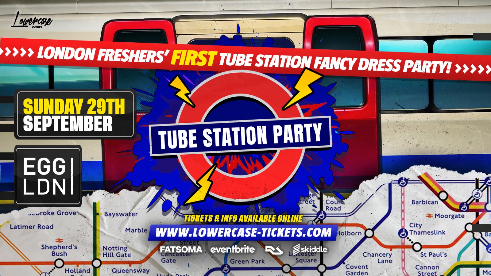 LONDON FRESHERS TUBE STATION PARTY 🚇 – LONDON FRESHERS WEEK 2024