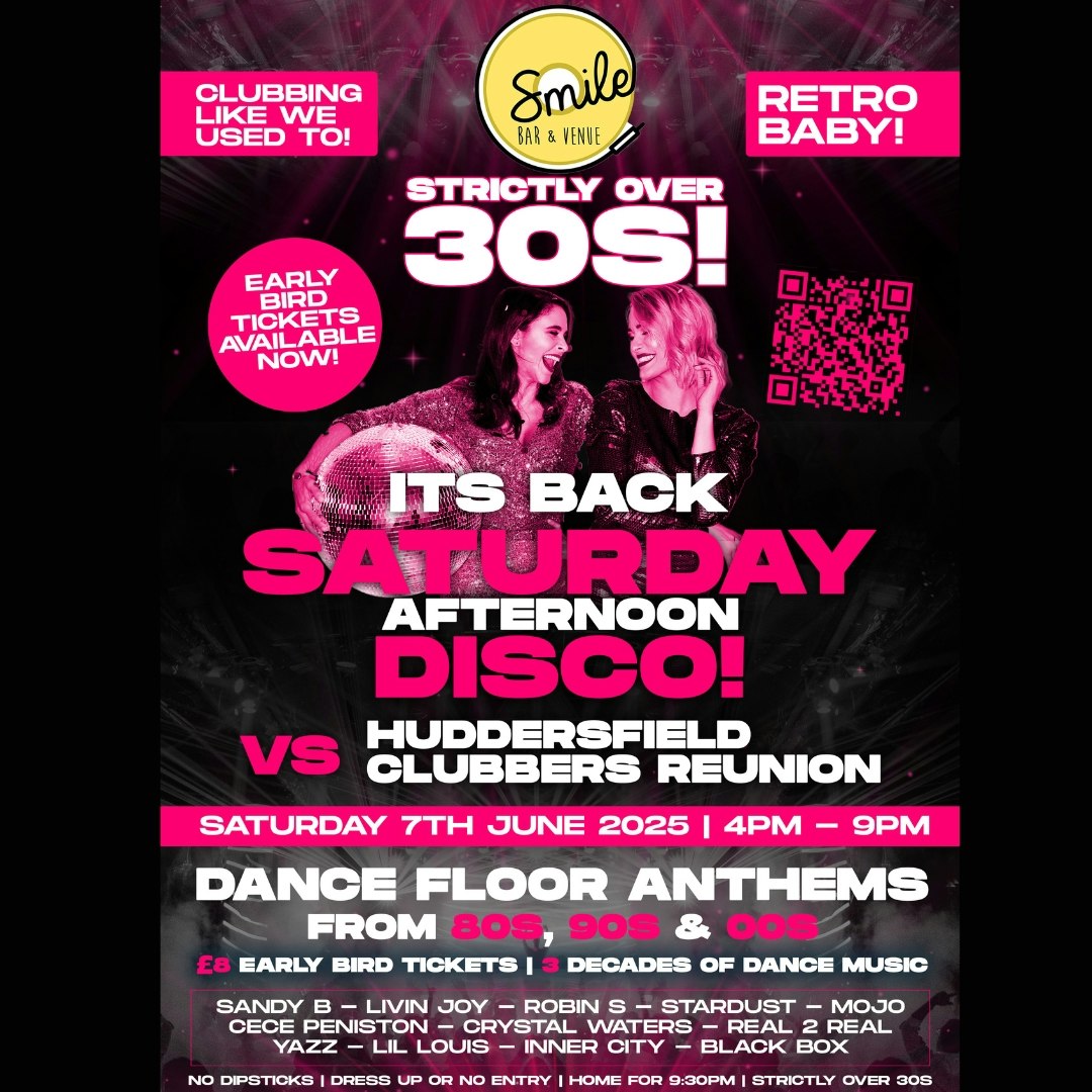 Huddersfield clubbers reunion vs Saturday Afternoon Disco!