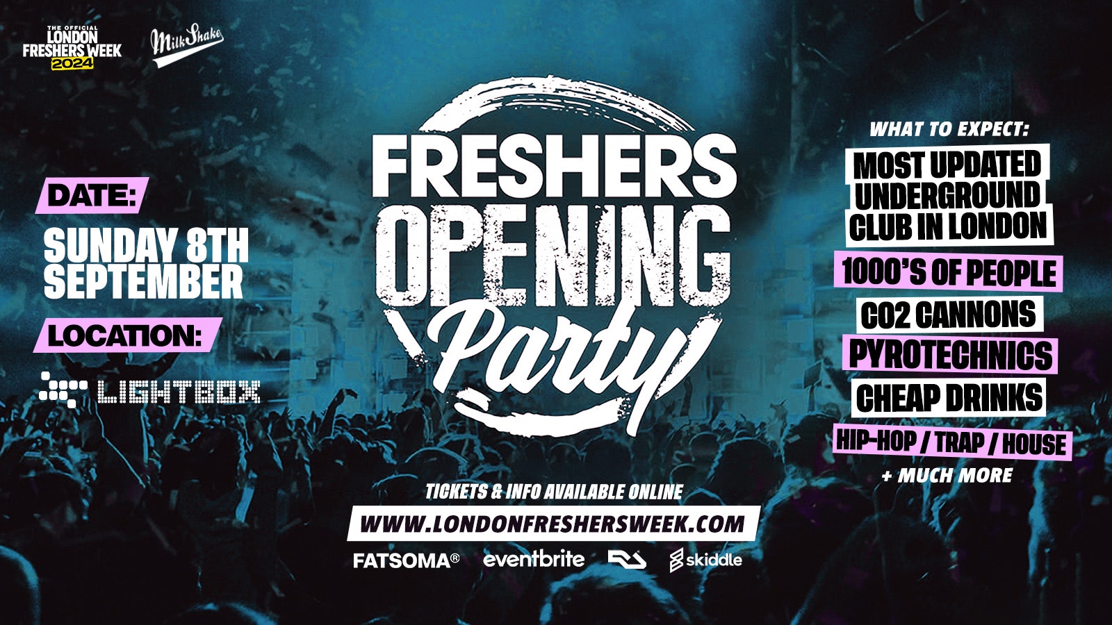 The Official Freshers Opening Party 2024⚡ – London Freshers Week 2024 – [WARM UP]