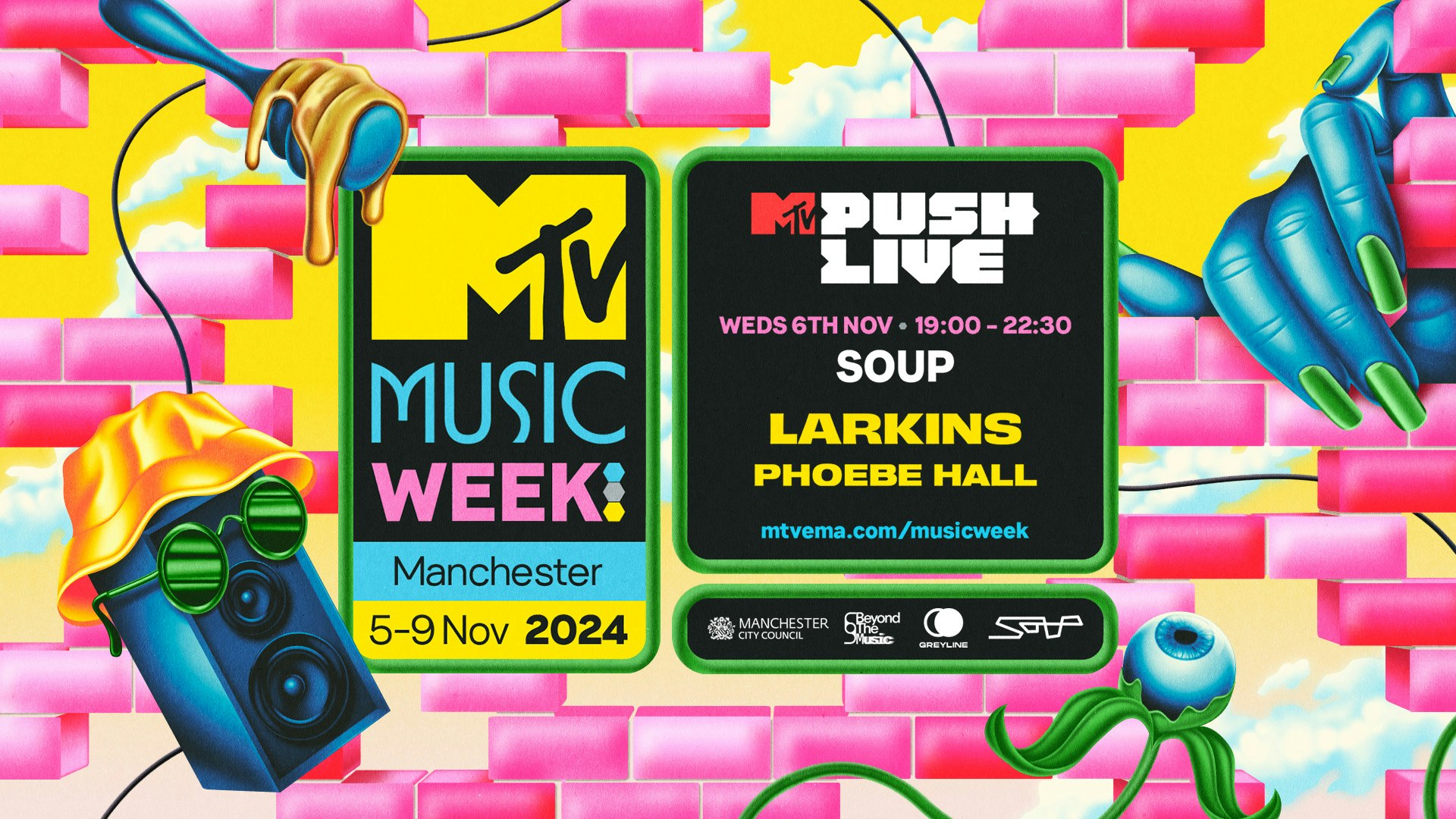 MTV Push Live: Larkins, Phoebe Hall + more | Manchester, Soup