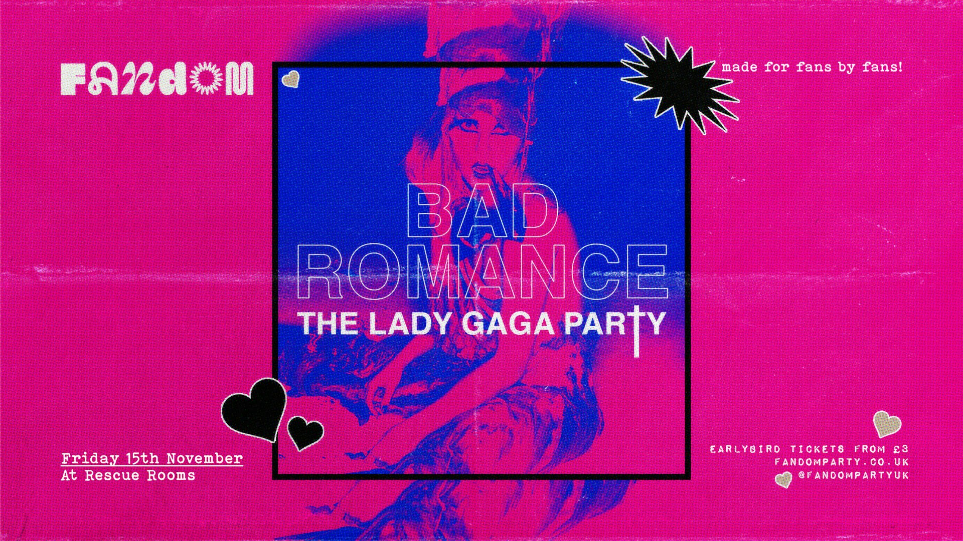 Bad Romance: The Lady Gaga Party ♦️ Fandom at Rescue Rooms, Nottingham
