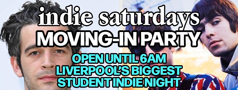 Shit Indie Disco – presents INDIE SATURDAYS MOVING IN FRESHERS PARTY – (Open until 6AM)  £4 DOUBLES AND MIXER – boss crowd, Indie and Dive Bar Bangers