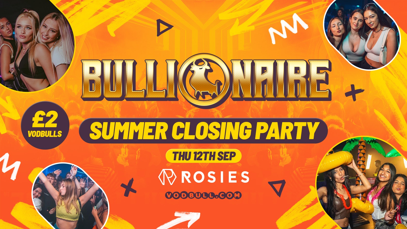 🧡 Bullionaire™️ [TONIGHT]☀️ Summer Sessions CLOSING PARTY!!!☀️ Thursdays at Rosies by Vodbull ⭐️12/09
