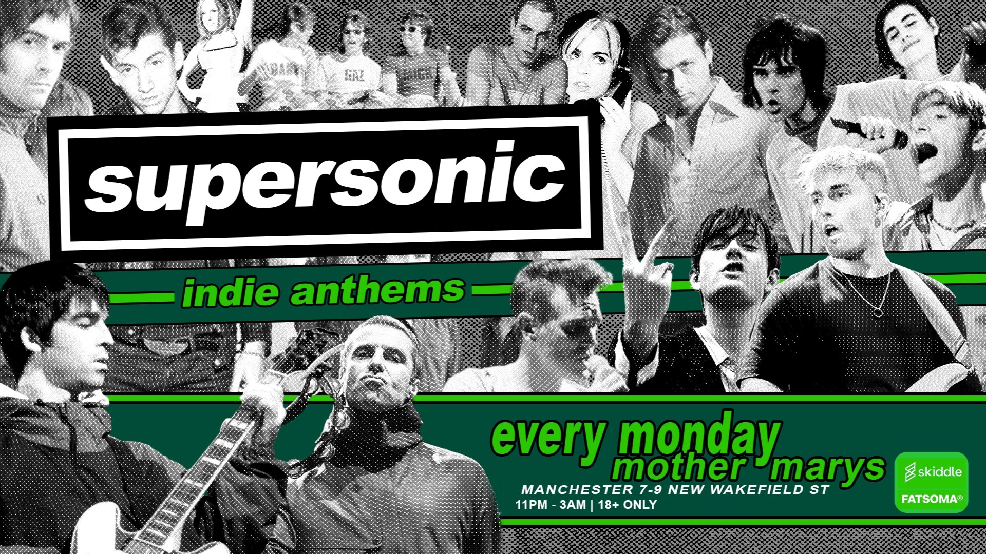 SUPERSONIC – Indie Mondays! ☘️FREE PARTY