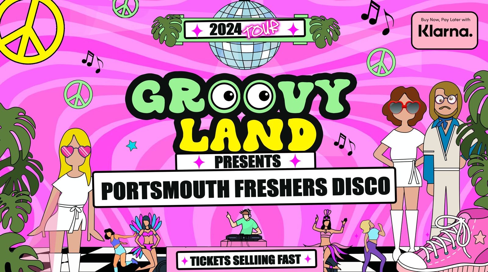 GROOVYLAND 🪩 PORTSMOUTH 🪩  🎉 ☮️ THE ULTIMATE FUNKY FRESHERS DISCO ☮️ ✌️ 2024