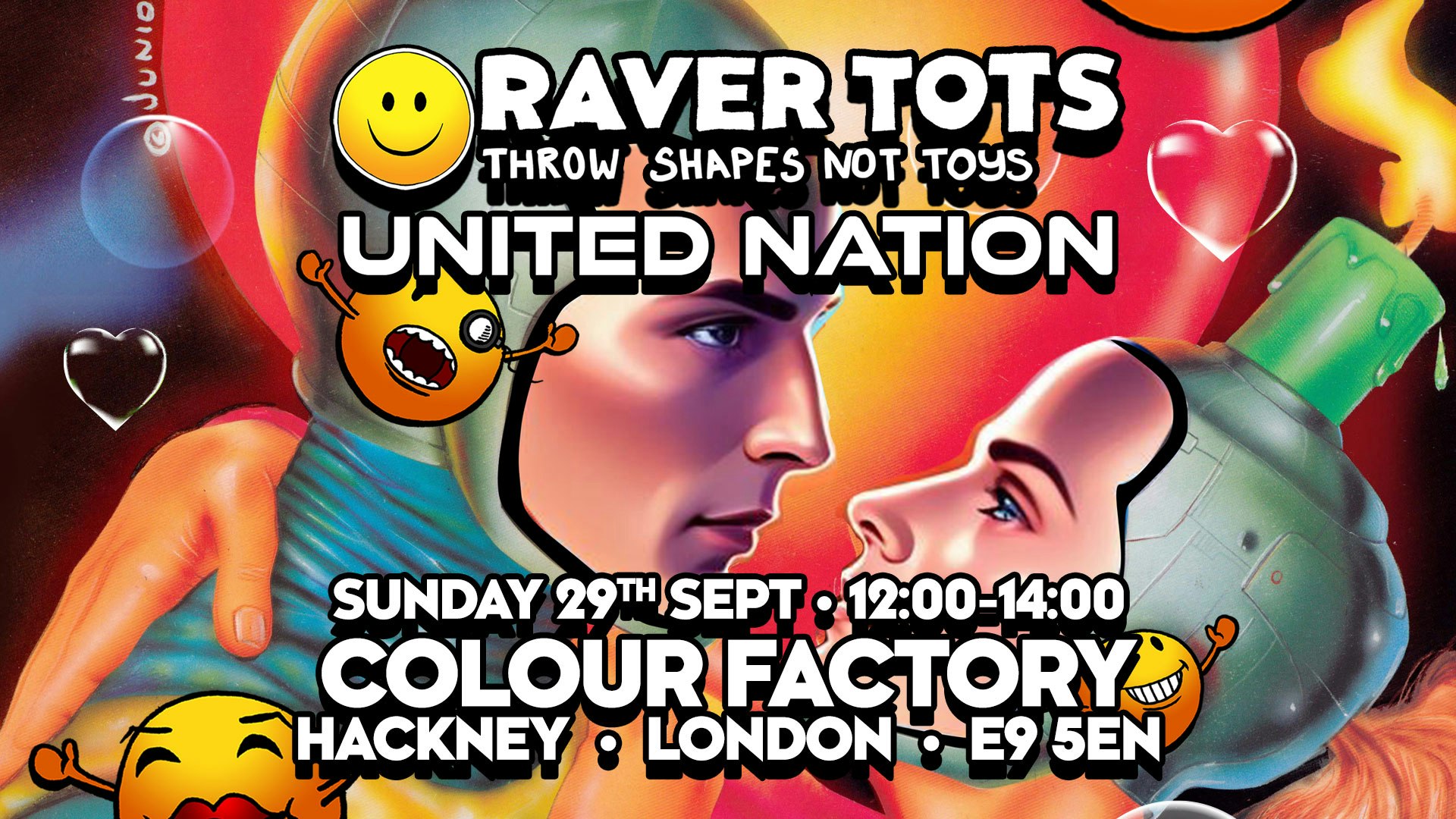 Raver Tots x United Nation at Colour Factory London