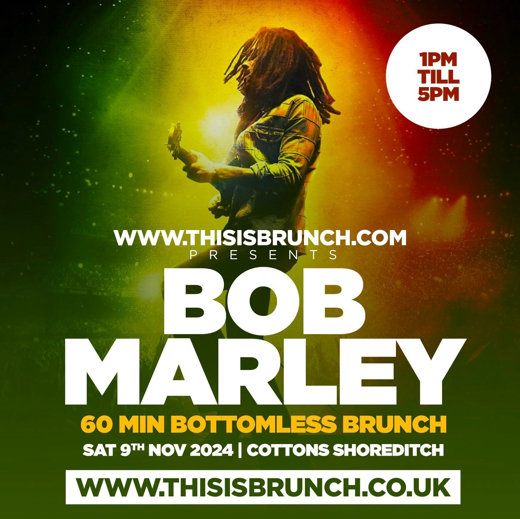 BOB MARLEY BOTTOMLESS BRUNCH