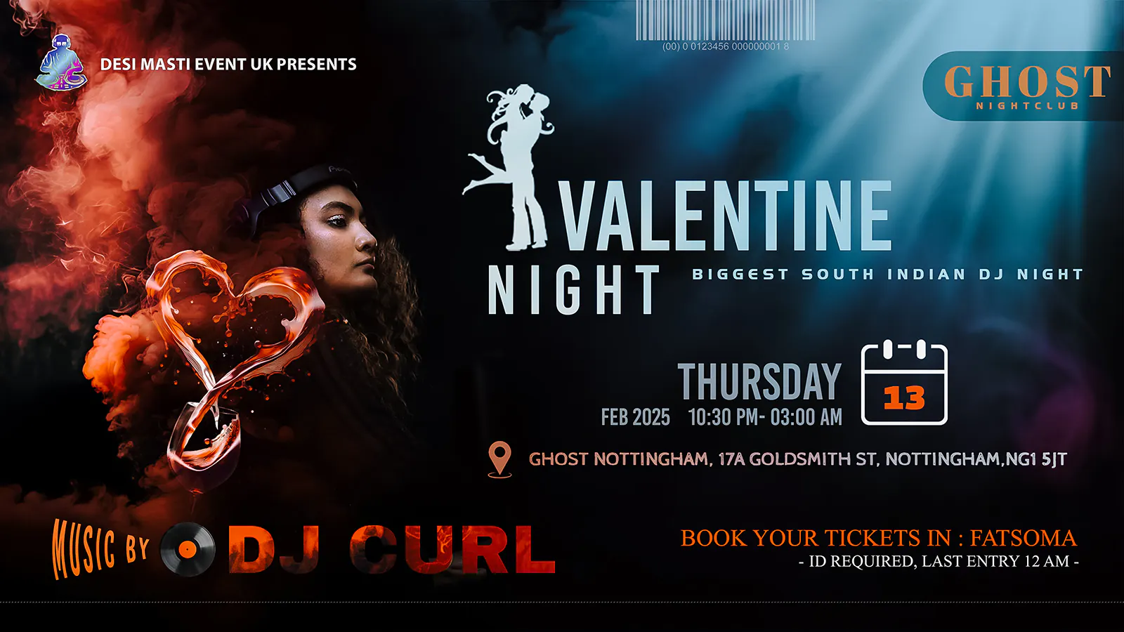 South Indian & Bollywood Valentine's Dj Night! Feb 13th Night @Ghost ...