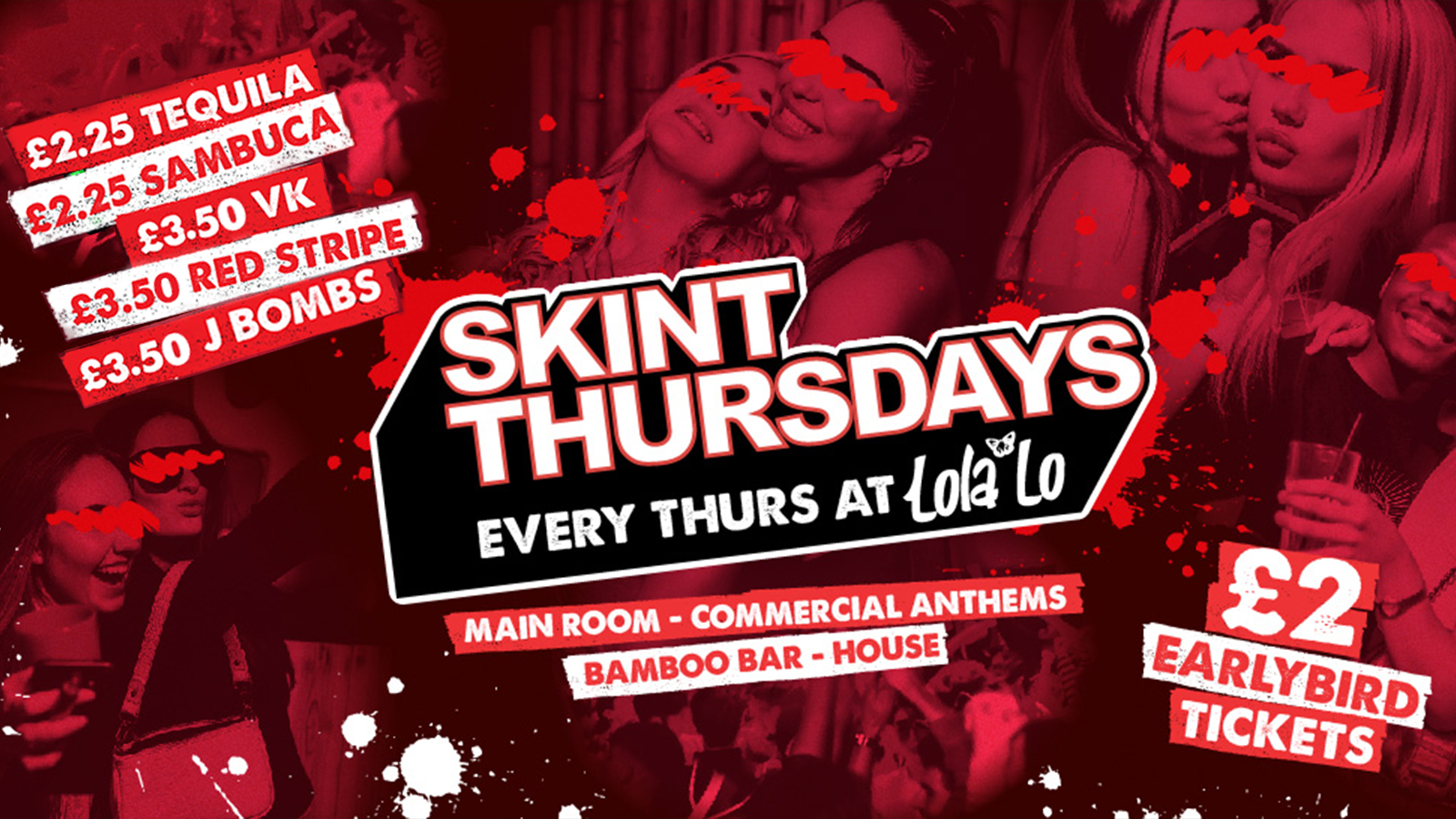 SKINT THURSDAYS @ LOLA LO🏝️❤️