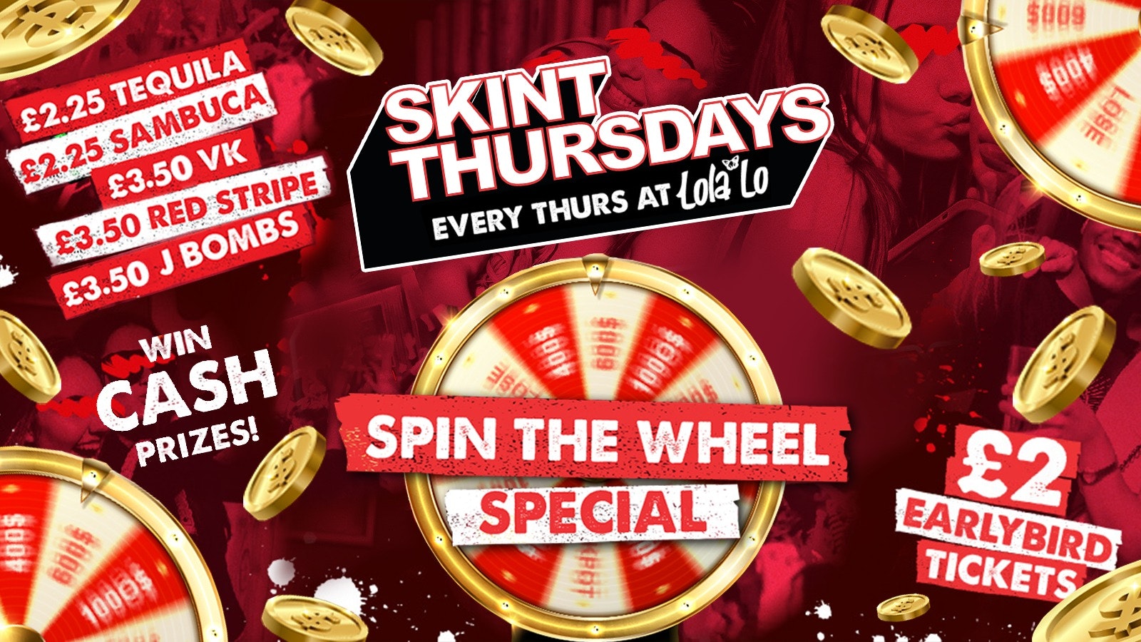 SKINT THURSDAYS – SPIN THE WHEEL🎡❤️