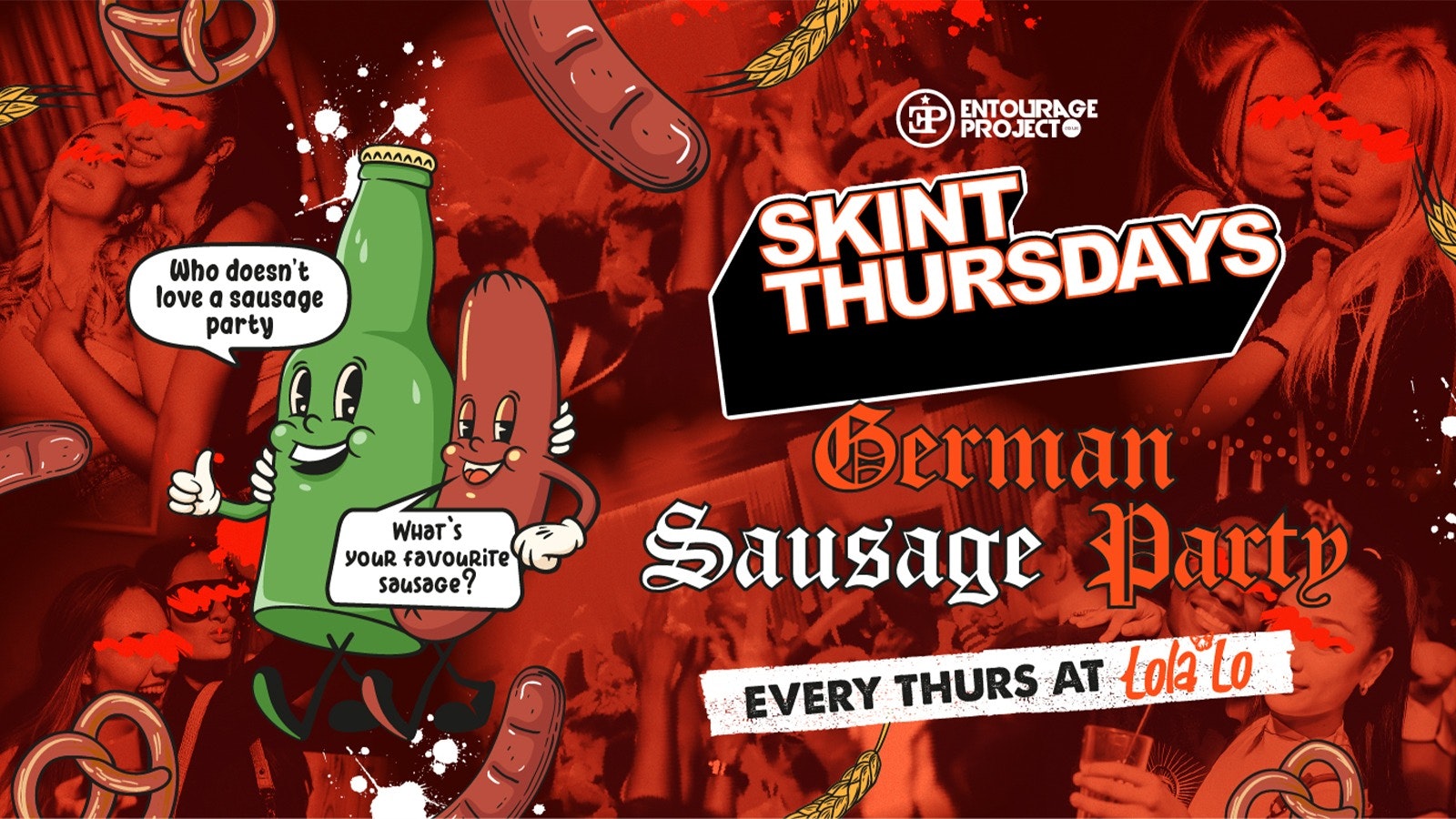 SKINT THURSDAYS – GERMAN SAUSAGE PARTY🌭❤️