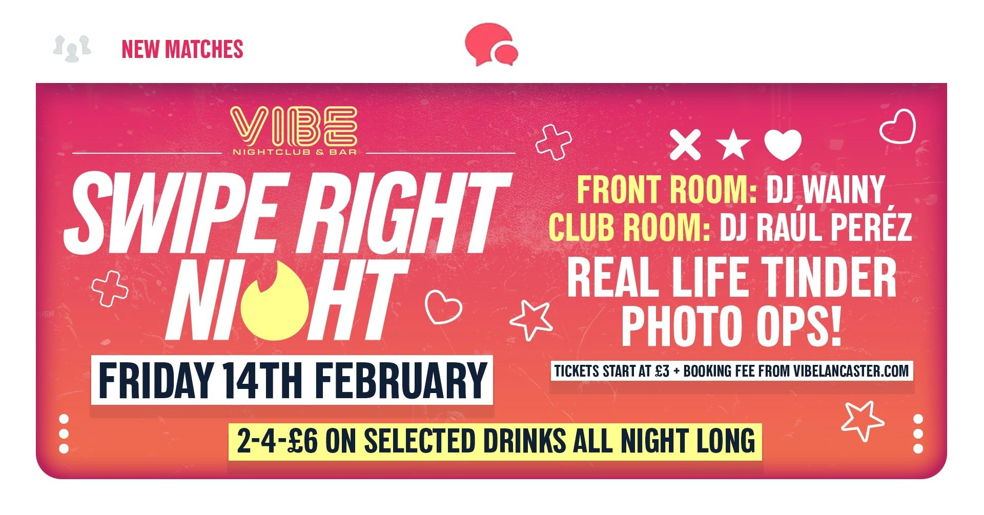 Swipe Right Night! ❤️‍🔥 14.02.24