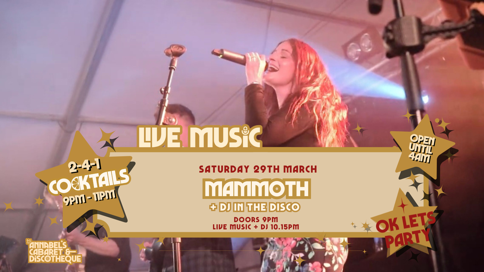 Live Music: MAMMOTH // Annabels Cabaret and Discotheque