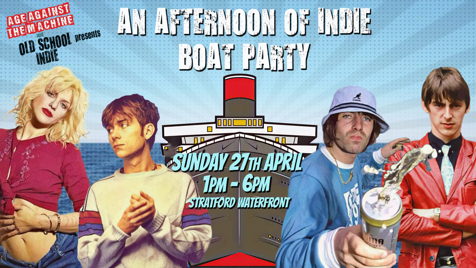 AATM presents An Afternoon of Indie BOAT PARTY (Over 30s only), Sun 27 ...