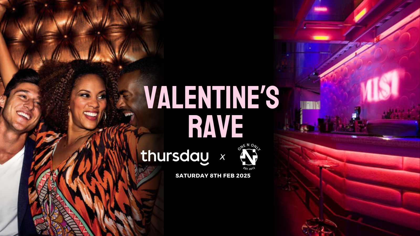 Thursday x One N Only I Valentine’s Rave at Bergarac SF I San Francisco