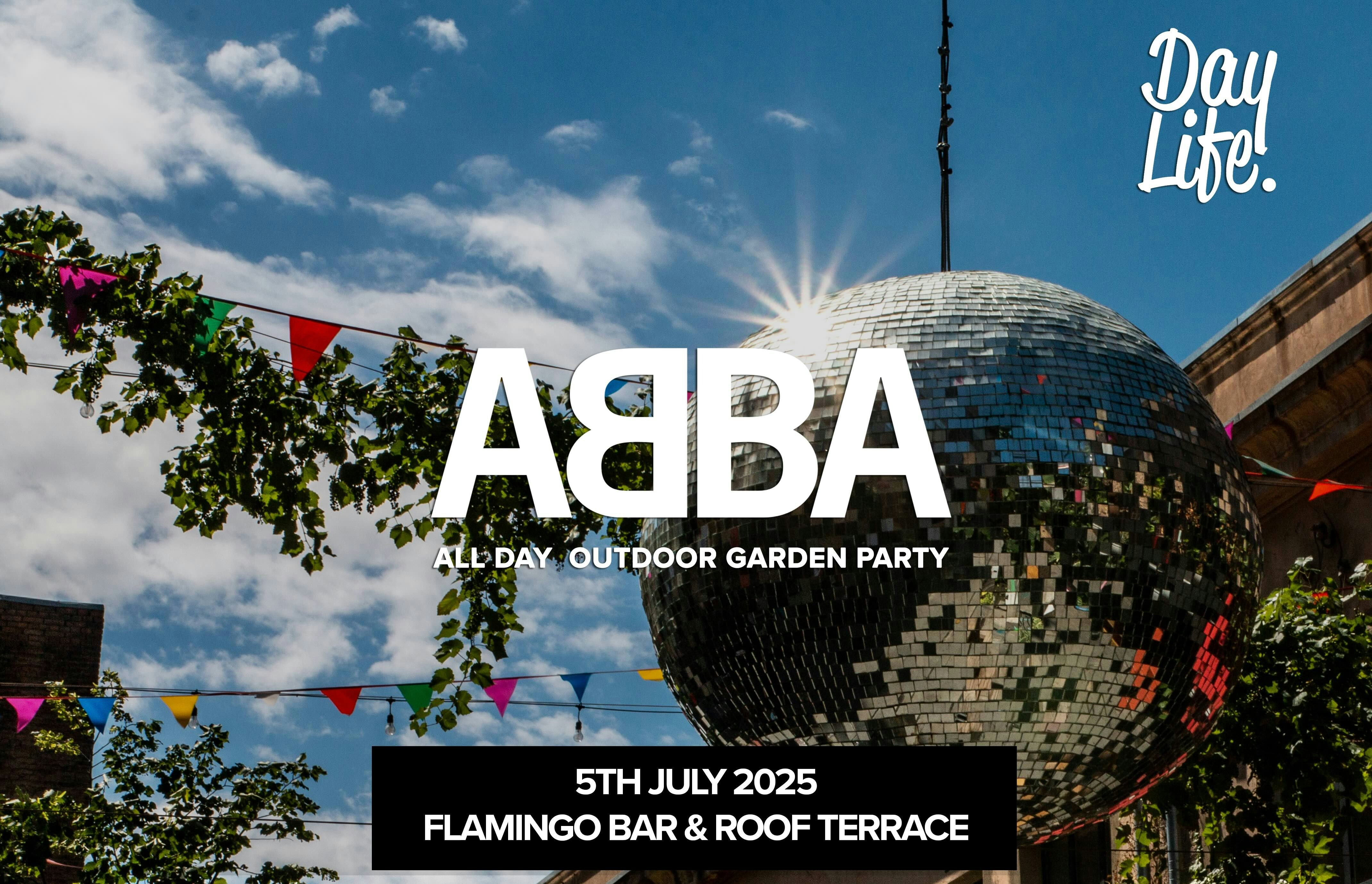 ABBA GARDEN PARTY in Flamingo 🦩 Rooftop Garden