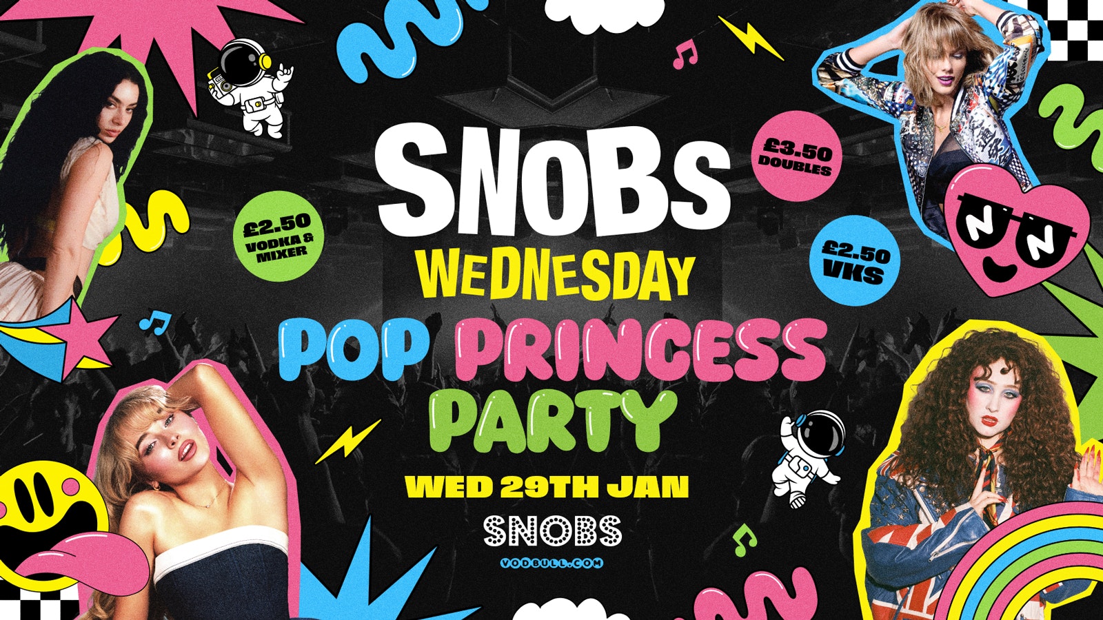 🎶 Snobs Wednesday POP PARTY!! [TOMORROW] 🎶 29/01