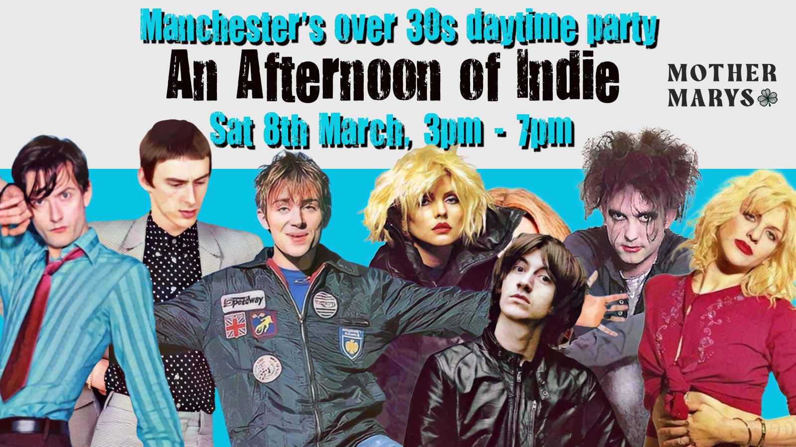 MANCHESTER: An Afternoon of indie – Indie for the over 30s: 3pm-7pm *95% Sold by 3 March!*