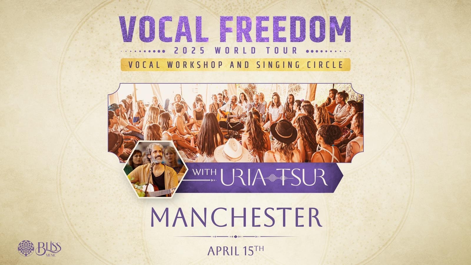 Vocal Freedom Workshop with Uria Tsur / Singing Circle (Tuesday 15th April) @ The Lighthouse Hub