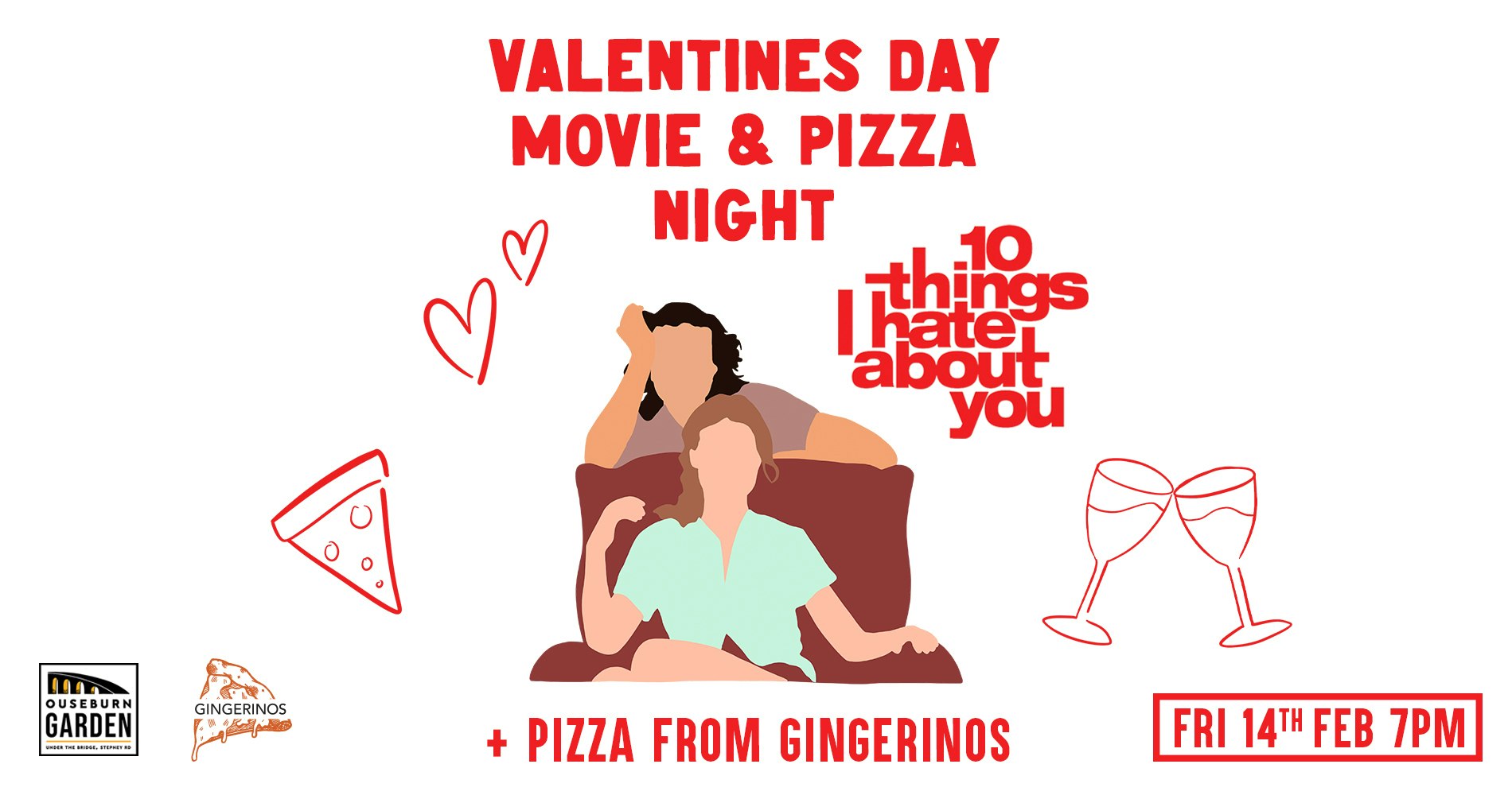Valentines Day movie and Pizza Night – 10 Things I Hate About You